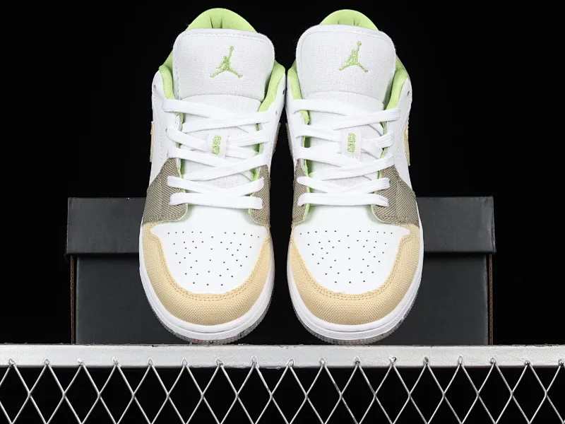 All categories Air Jordan Jordan series basketball shoes Air Jordan 1 Low G version pure original Air Jordan 1 Low AJ1 Joe 1 white and brown color matching low-top cultural and leisure sports sneakers DJ0341-100